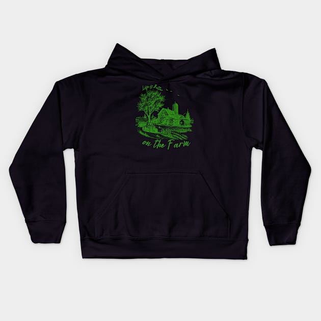 LIFE IS BETTER ON THE FARM Kids Hoodie by Faith & Freedom Apparel 